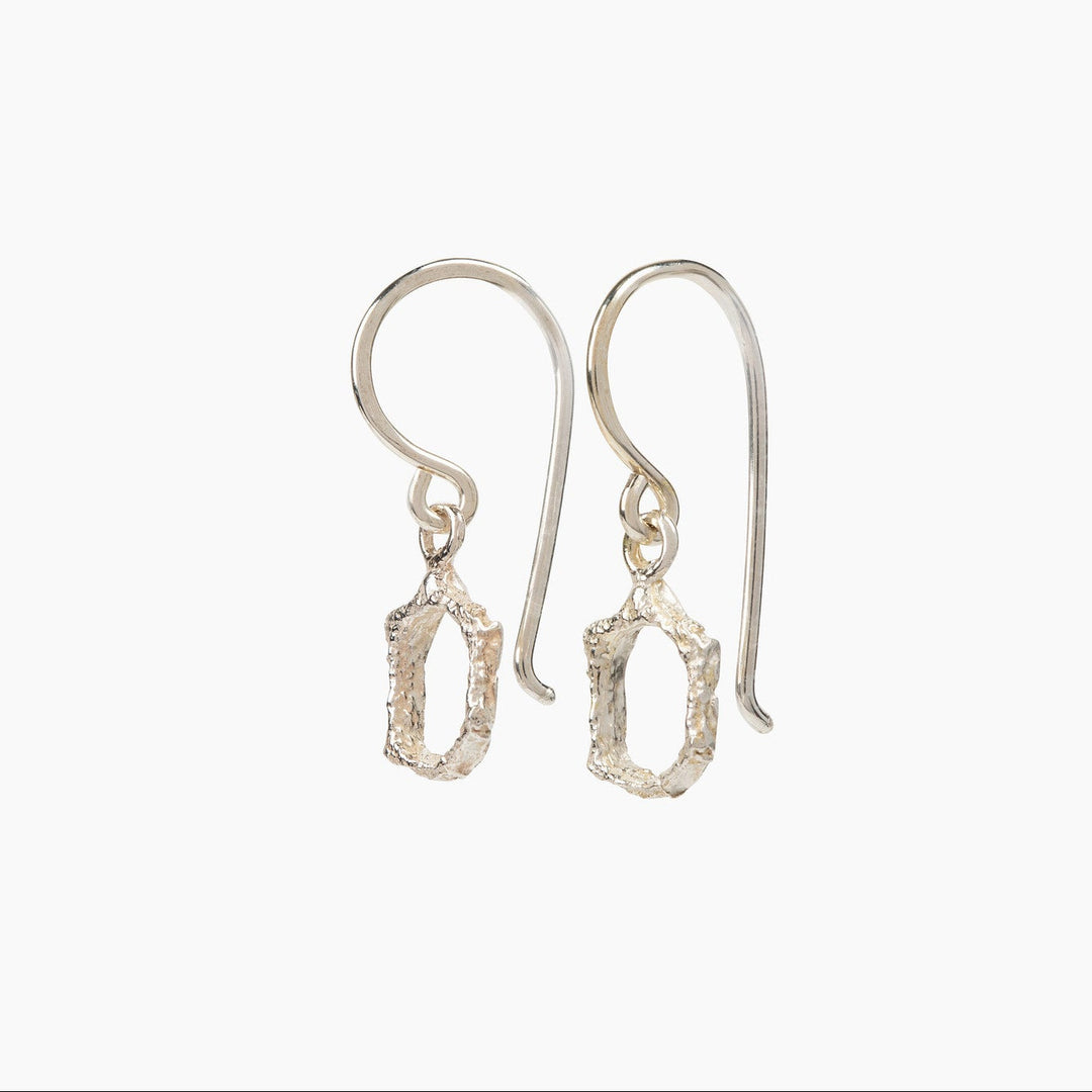 honeycomb outline earrings