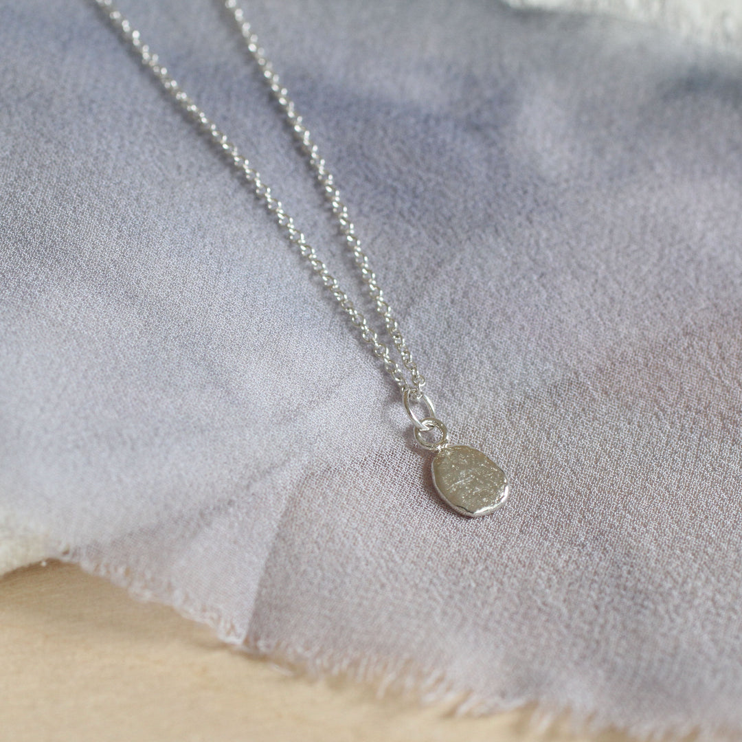 skipping stone necklace