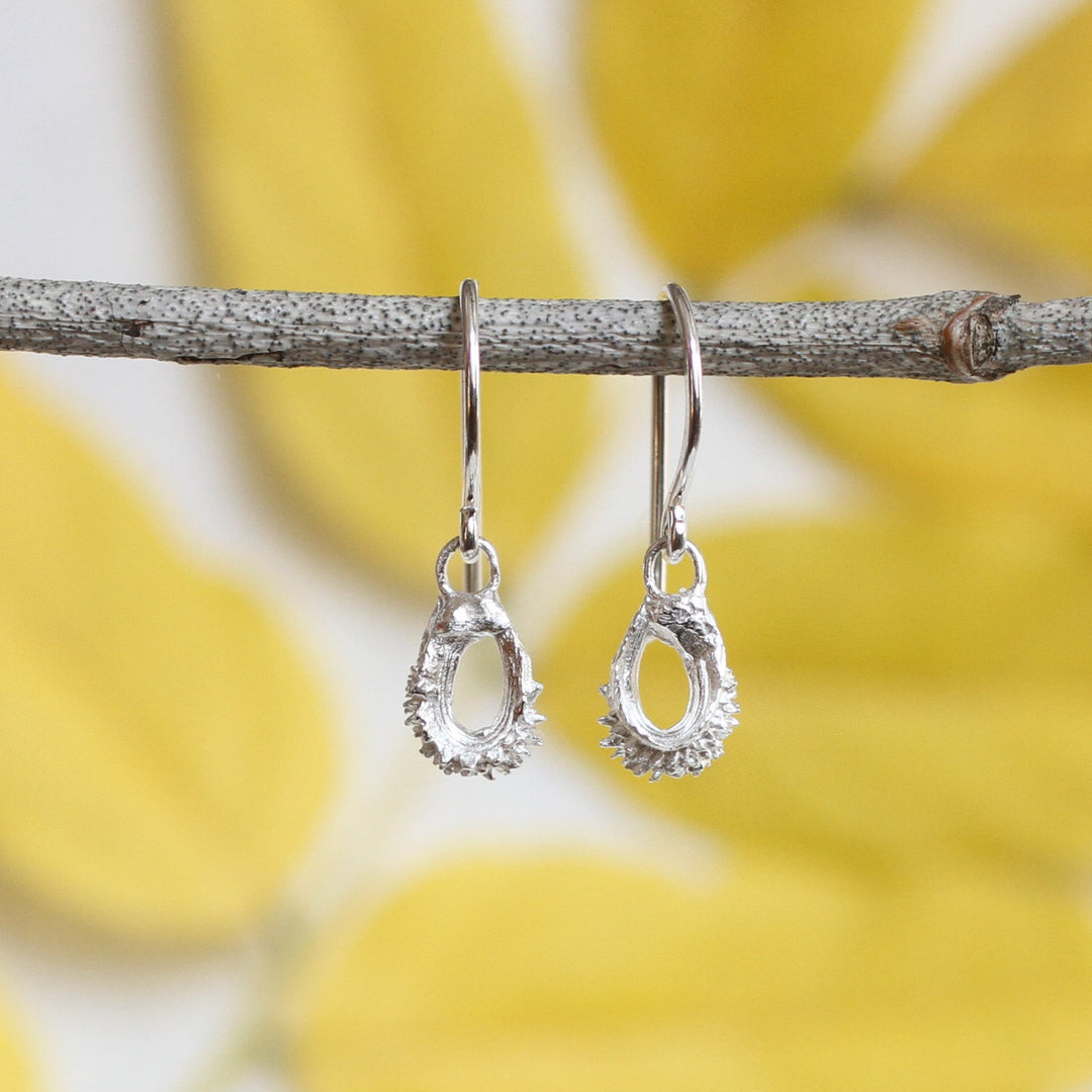 calendula seed earrings