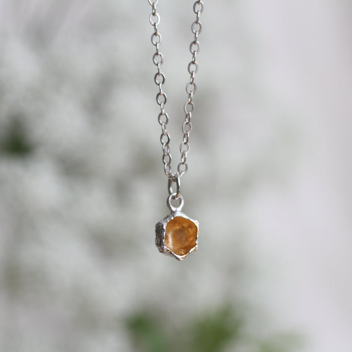 honeycomb prism necklace