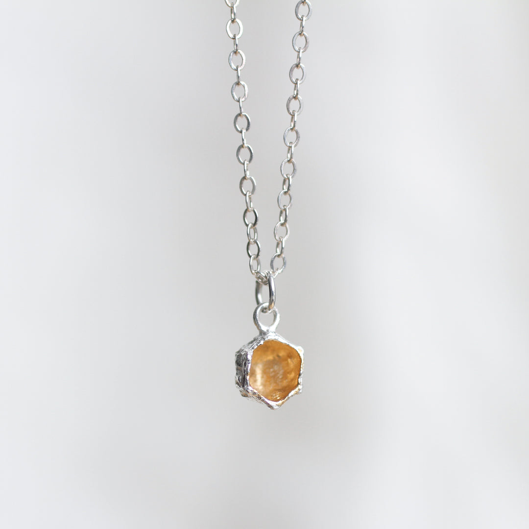 honeycomb prism necklace