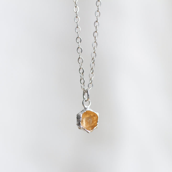 honeycomb prism necklace