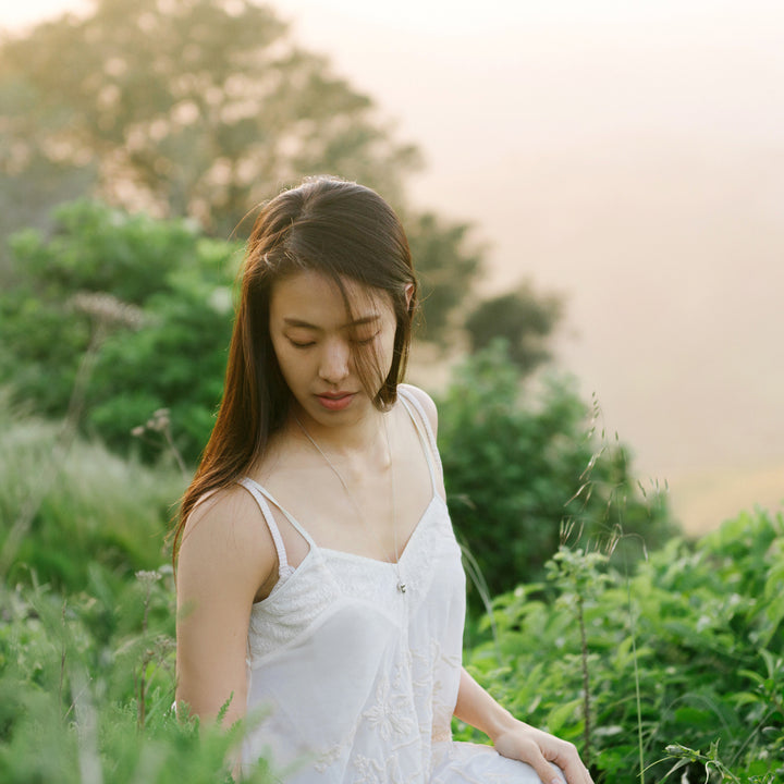 hollow red oak acorn necklace