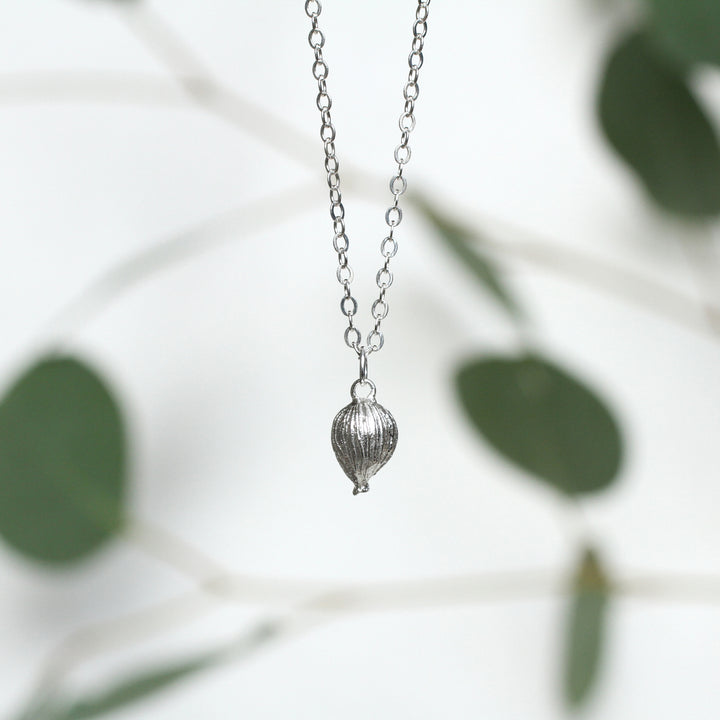 tiny cardamom pod necklace