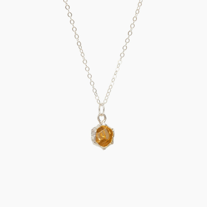 honeycomb prism necklace