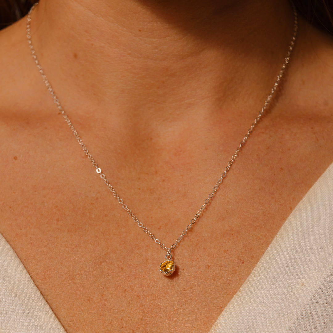 honeycomb prism necklace