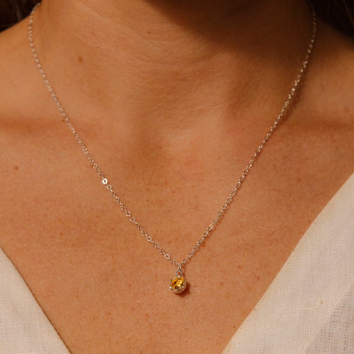 honeycomb prism necklace