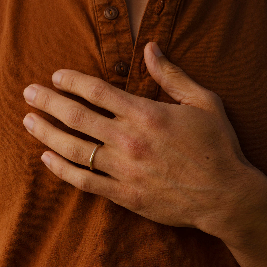 paper birch twig ring