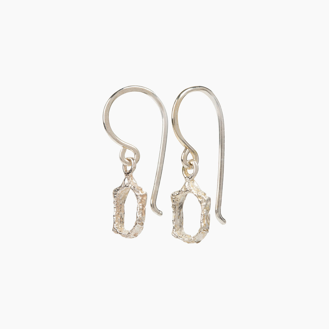 honeycomb outline earrings