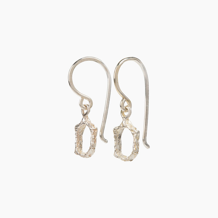 honeycomb outline earrings