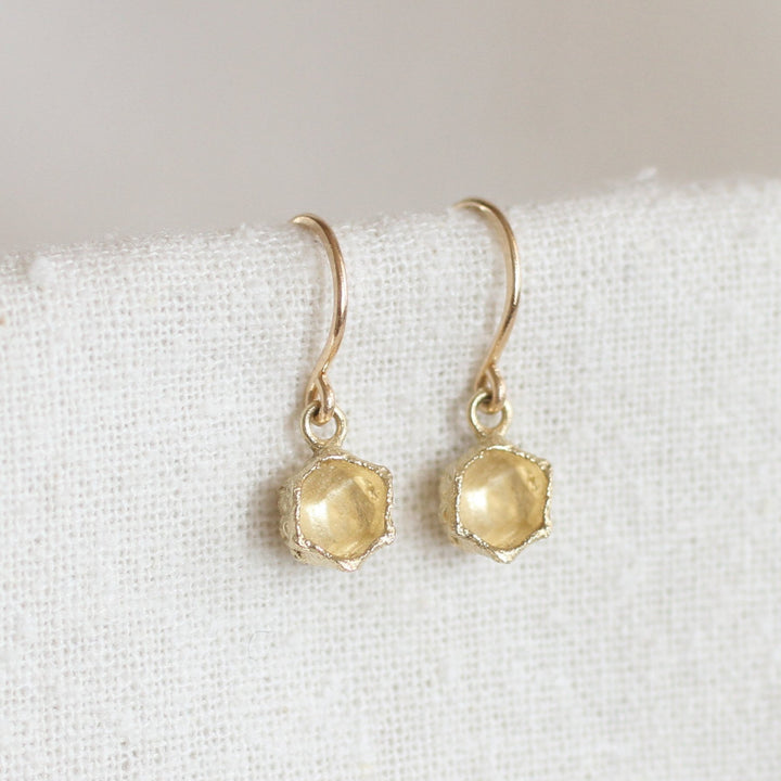 honeycomb prism earrings