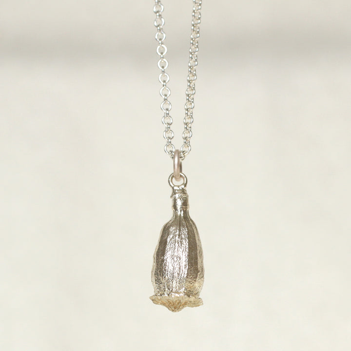 field poppy seed pod necklace
