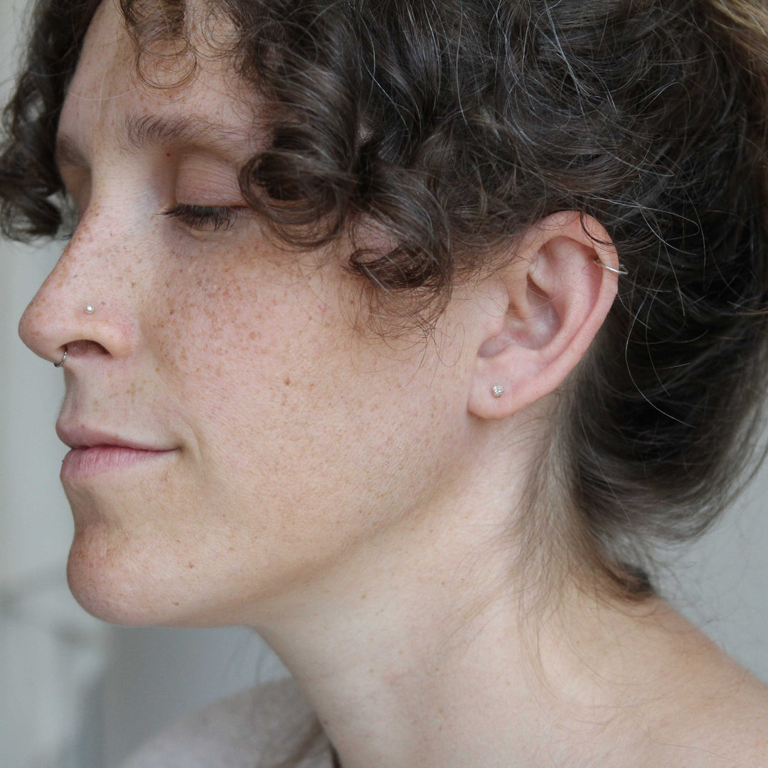 salt crystal studs